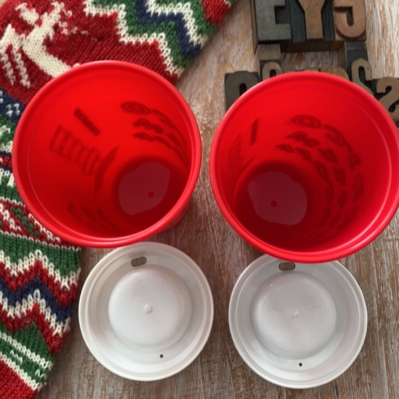 🆕🎄☕️🧜‍♀️STARBUCKS Reusable 16 oz. 2013 Coffee Cups w/ Lids - Picture 4 of 8